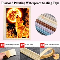 diy self adhesive waterproof wall tape waist line corner line sticker wallpaper diamond painting photo frame hanging decoration