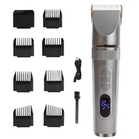 Dog Hair Clipper for Pets Trimmers Puppy Grooming Kit Reachageable LCD Display Electric Shaver Haircut Cat Hair Cutting Machine