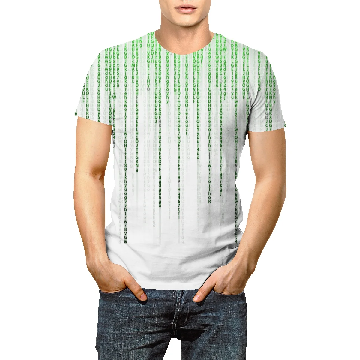 Оригинальная кодовая Европейская и американская футболка большого размера с