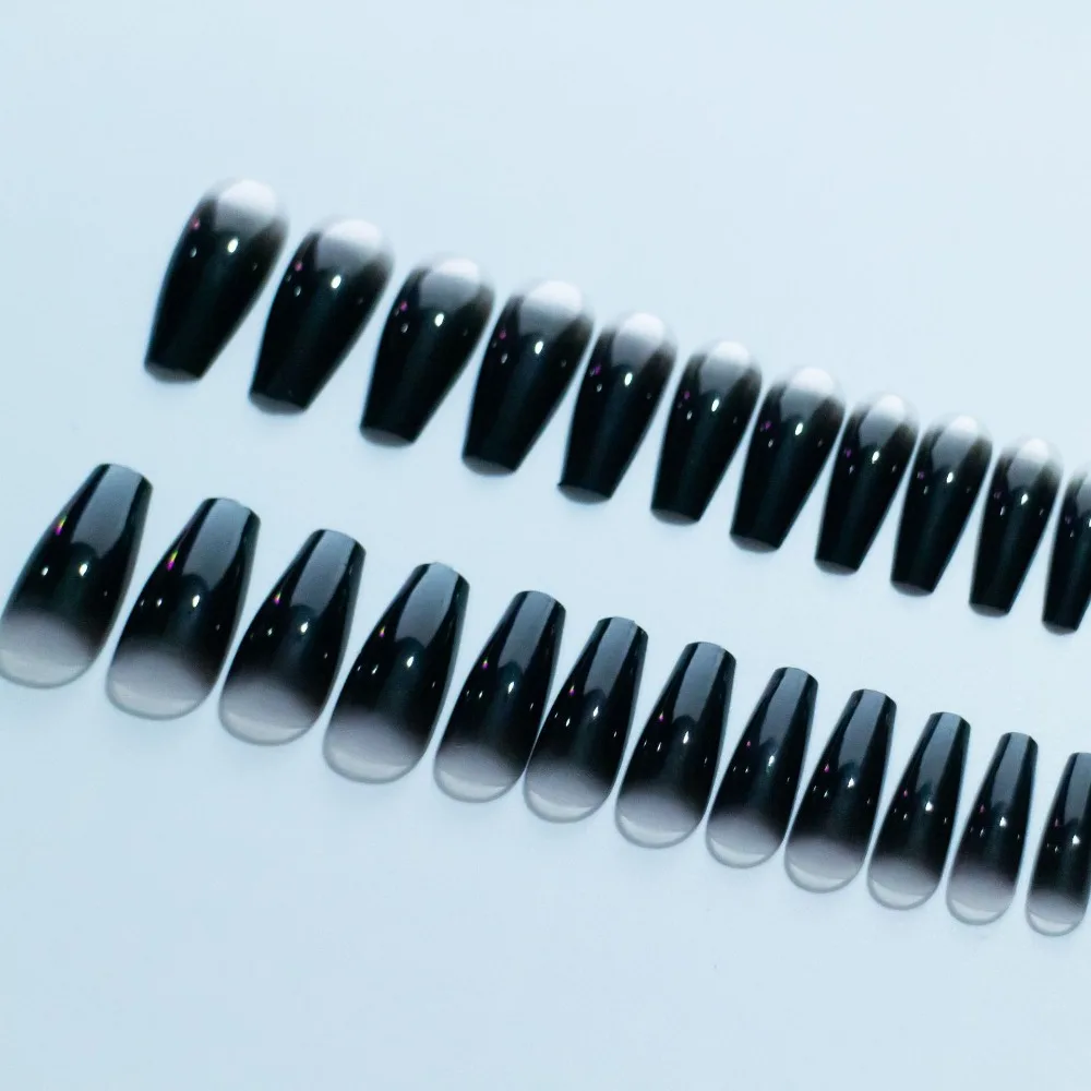 Съемные накладные ногти балерины на День святого Валентина гроб миндаль носимый