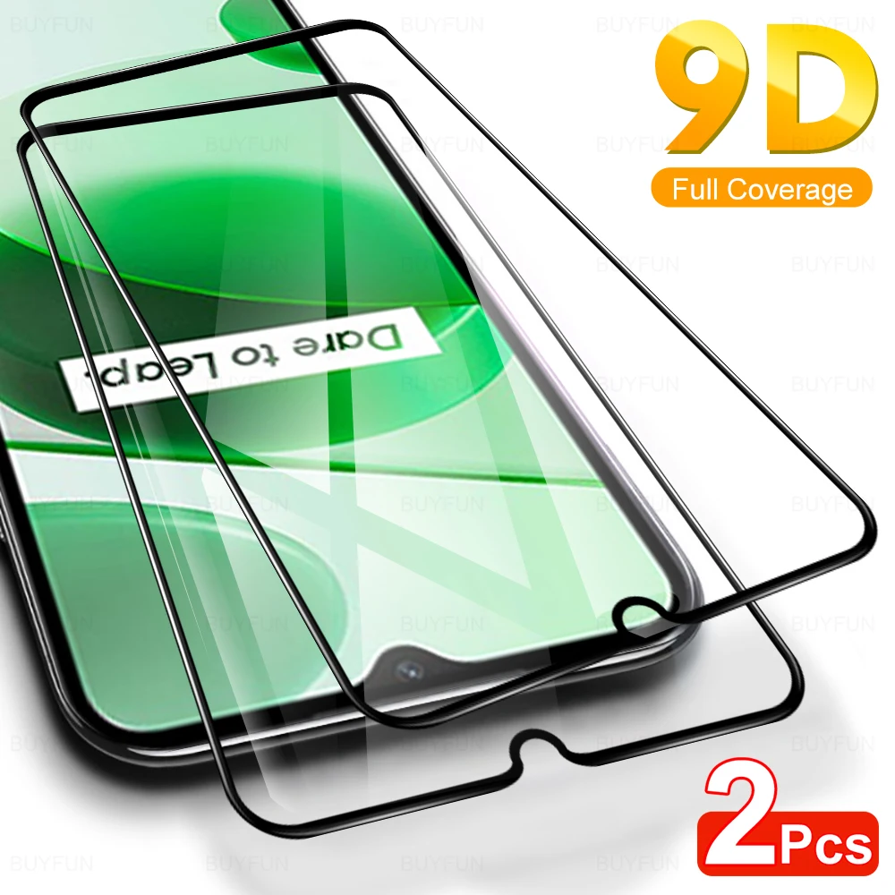 2 шт. 9H Защитная пленка для Oppo Realme C35 C25Y C21Y C25 S Защита экрана на C21 C11 2021 2020 полное