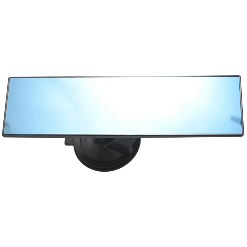 

Car Rear View Mirror, Anti-Glare Universal Car Truck Interior Rearview Mirror with Suction Cup Blue Mirror - Reduce Blind Spot a
