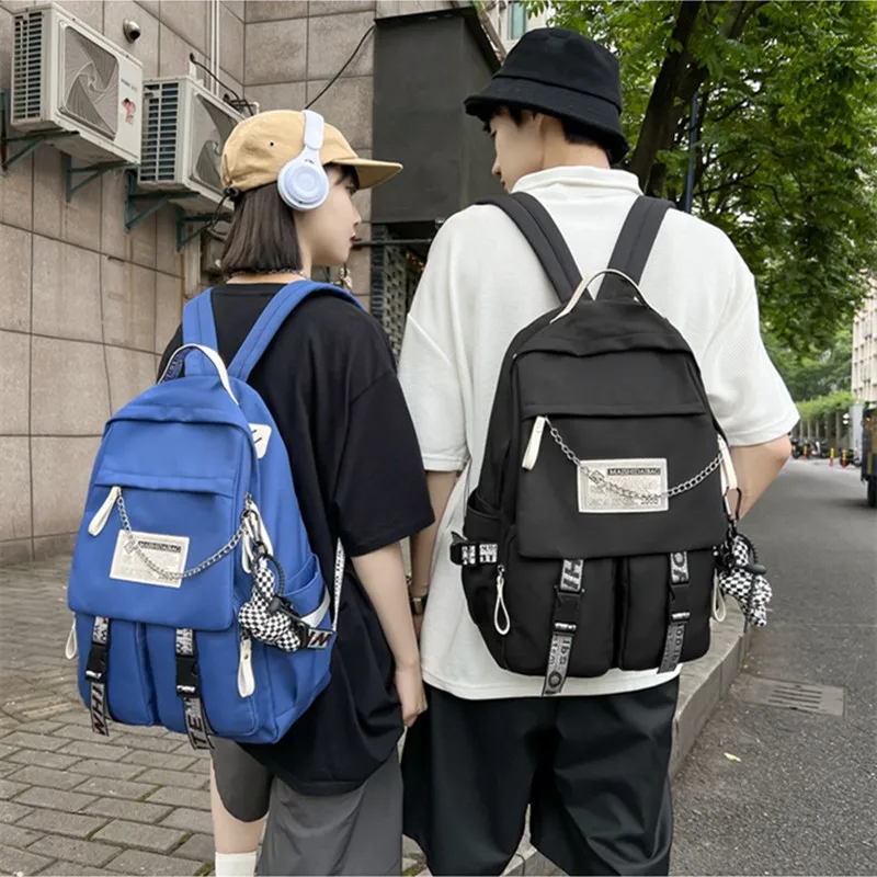 Waterproof Nylon Couple's Backpack Travel Bag Backpacks Women's Backpack Large Capacity Handbag Versatile Schoolbag For Teenage