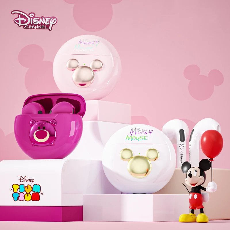 

Original Disney Earphones LY-602 HiFi Wireless Bluetooth 5.0 Mickey Headset Birthday Gift for Kids Fashion Earbud Girlfriend