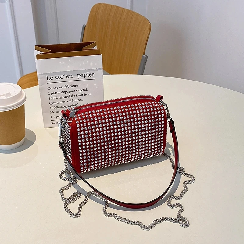 Модная Блестящая Женская Сумка Через Плечо Маленькая Сумка-мессенджер Из