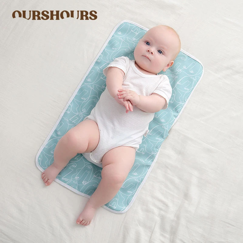 

Portable Baby Diaper Changing Pad Travel Waterproof Liner Foldable Absorbent Diaper Changing Mat For Newborn Reusable Baby Stuff