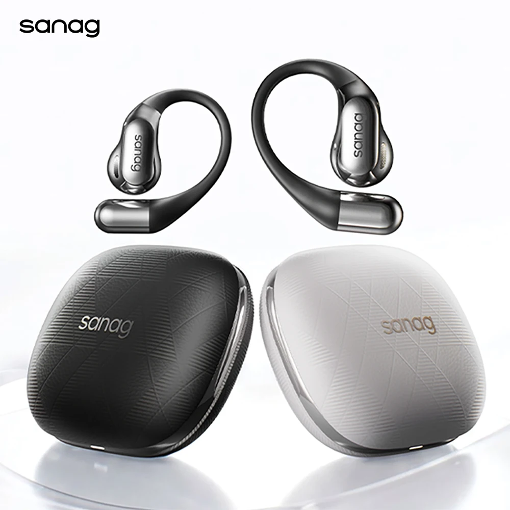 Фото Наушники Sanag G7S Ultra Sports Bluetooth AI с открытым ухом, беспроводные OWS-наушники, HD-звонки, для бега на улице, с креплением на ухо №1