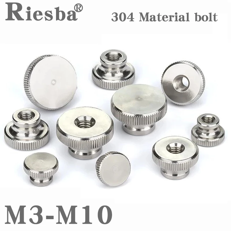 

304 Stainless Steel Hand Nut GB806 High Head Knurled Thumb Through Hole Blind Hole Nut Advertising Decorative Nail M3M4M5M6M8M10