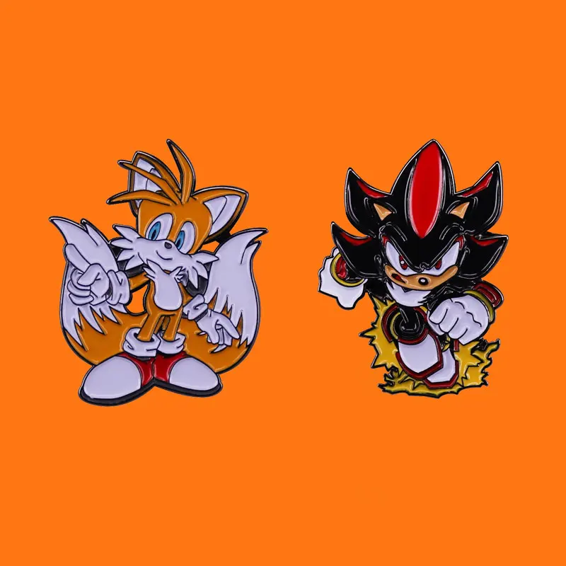 

NEW Hedgehog Anime Enamel Pins Send Friend Fans Boutique Medal Gift Fashion Jewelry Decorate Badges Cartoon Metal Brooch