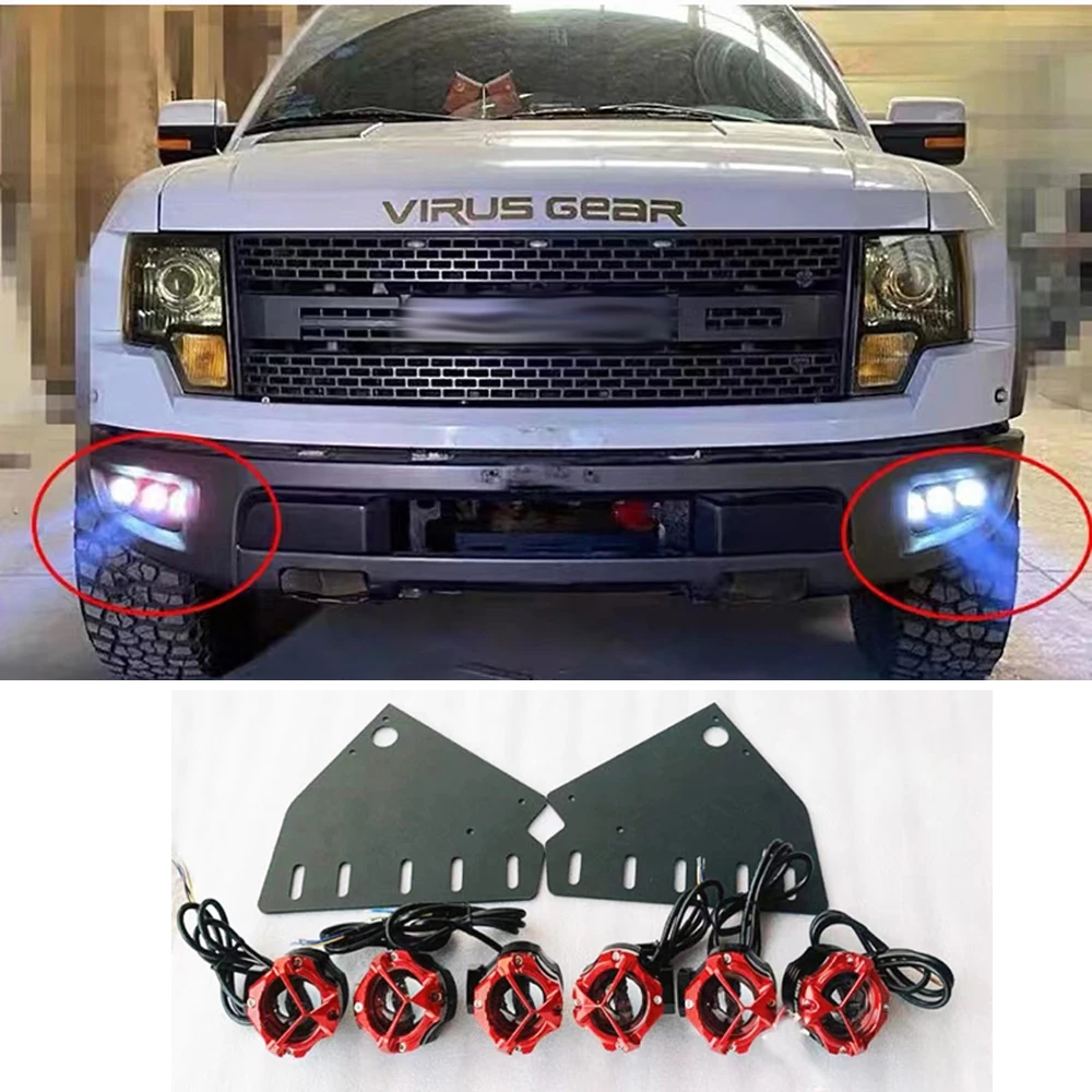 

Противотуманные фары Demon Eye с монтажными кронштейнами для Ford F150 SVT Raptor 2009 -2014 2010 2011 2012 2013