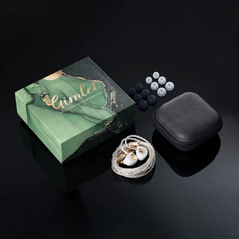 QoA Gimlet 10 мм LCP Динамический драйвер с диафрагмой 4-ядерный OFC посеребренный кабель 0