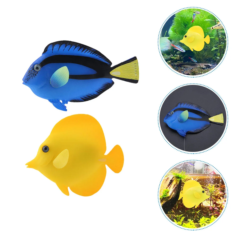 

Artificial Lifelike Fake Ornament Moving Fishes Aquarium Tank Decor Floating Swimming Colorful Fortoy Toys Goldfish Decoration