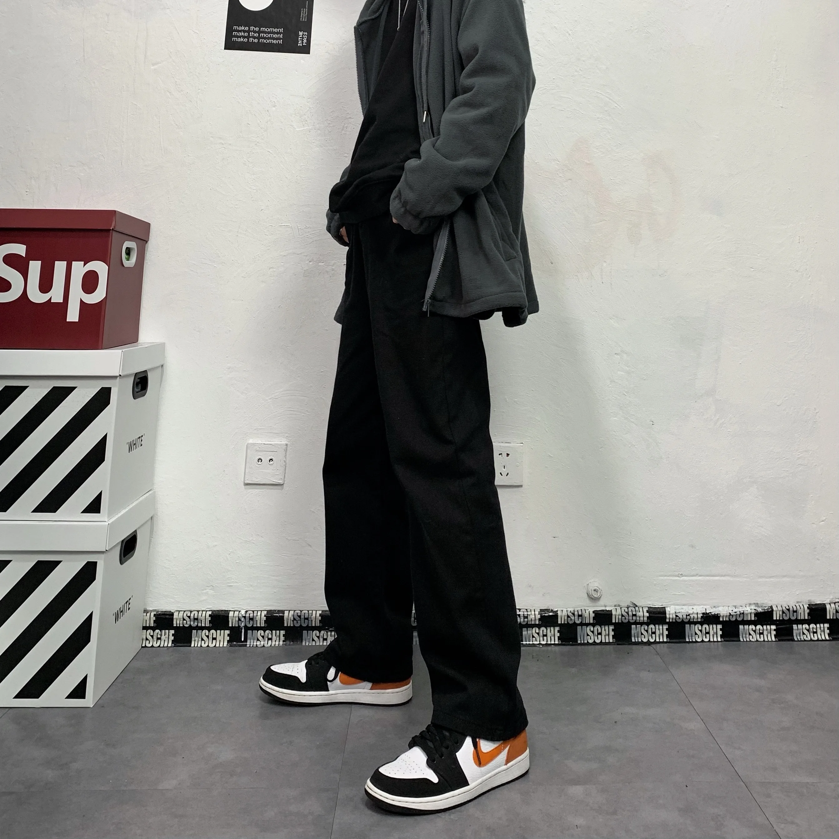 Men's Pants Loose Wide Leg Pants Y2k Women's Jeans Korean Fashion Streetwear Hip Hop Men's Pants Jeans Aesthetics Ins Hot Sale