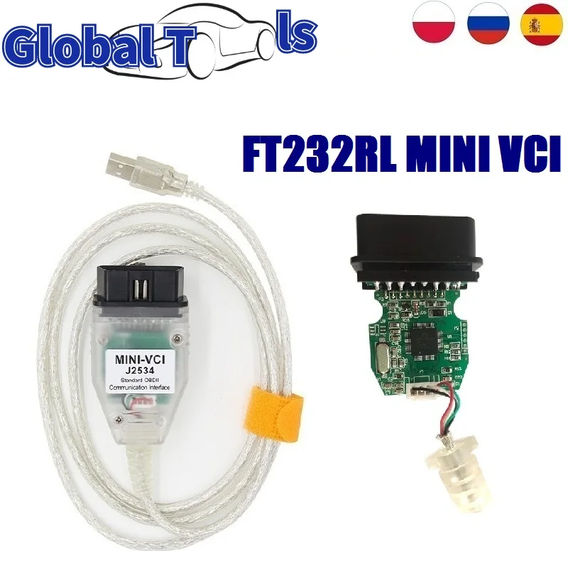 

Кабель V16.00.017 J2534 MINI VCI Techstream TIS для Toyota MINI VCI J2534 Φ FT232RL для Toyota TIS MINI VCI TIS Techstream