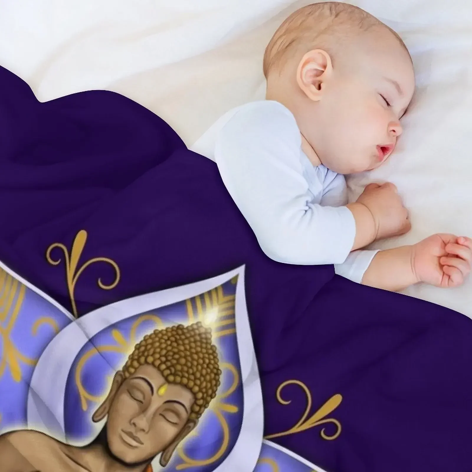 Abhaya Mudra Будда с фиолетовым цветком лотоса термобелье для путешествий роскошные