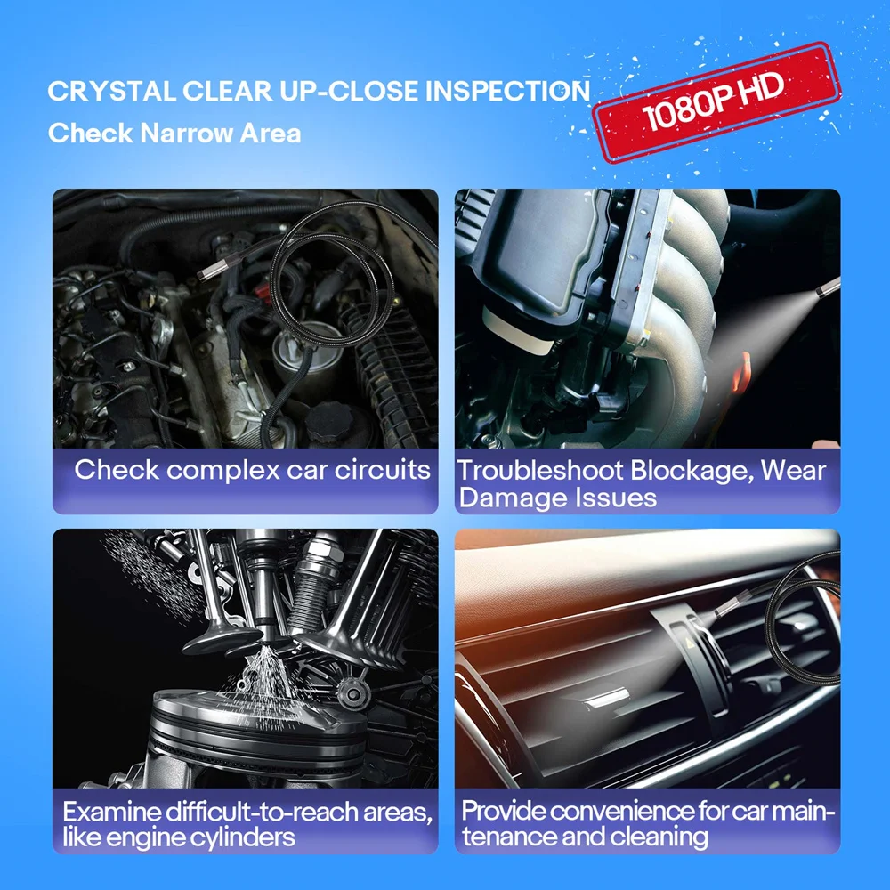 2024 Новый XTOOL XV200 Модернизированный XV100 8 5 мм HD эндоскоп камера Micro светодиодный