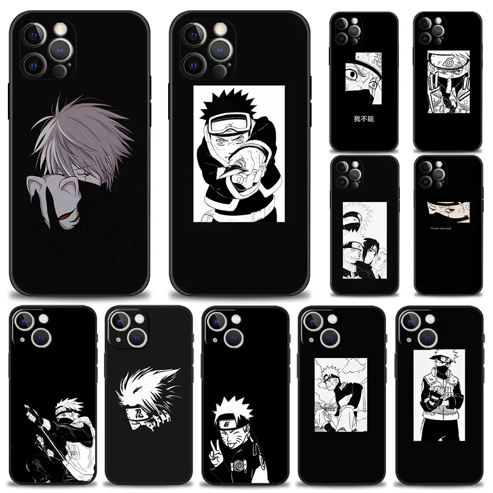 

Silicon Cover for iPhone 13 12 11 Pro Max XR X XS 8 7 6 6S Plus 13mini SE 5 5S 12mini Case Phone Funda Naruto Kakashi Sensei