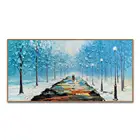 Настенные картины Mintura для гостиной, акриловые холсты для любителей ходьбы по дереву, украшение для дома, современные Масляные картины без рамки