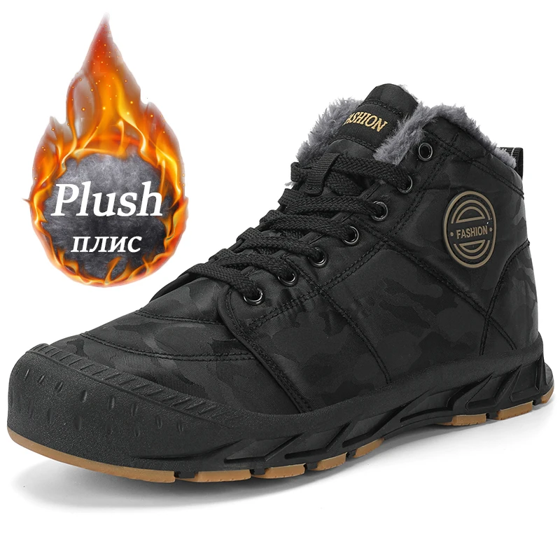 

WEH Men's Military Boot Combat Mens Ankle Boot Winter Waterproof Boots Big Size 39-46 Army Boot Male Shoes Work Motocycle Boots