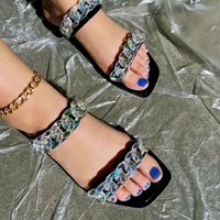 transparent sandals women cute peep toe summer flats shoes for women ladies pvc jelly sandals plus size sandalias de mujer