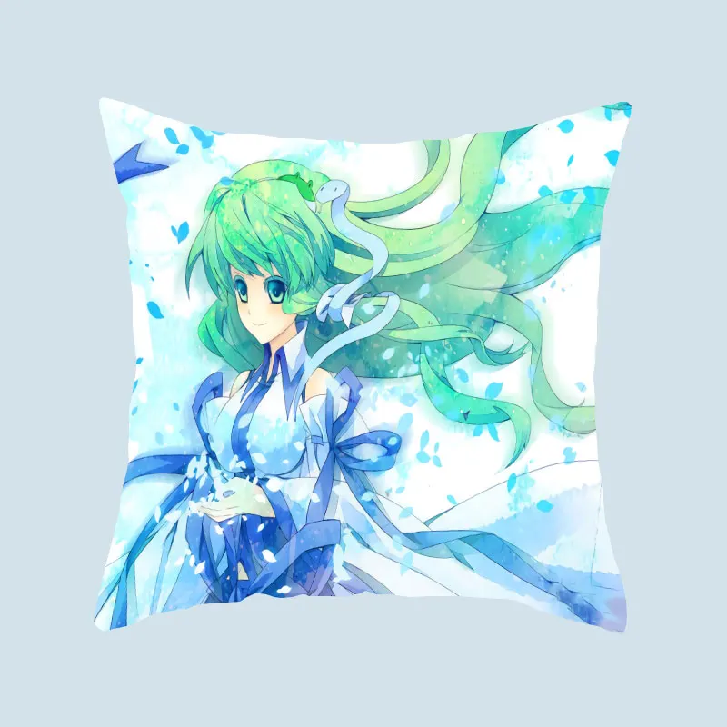 Cartoon Beauty Pattern Polyester Square Pillow Cushion Cover Car Sofa Office Chair Simple Home Decoration Ornament |