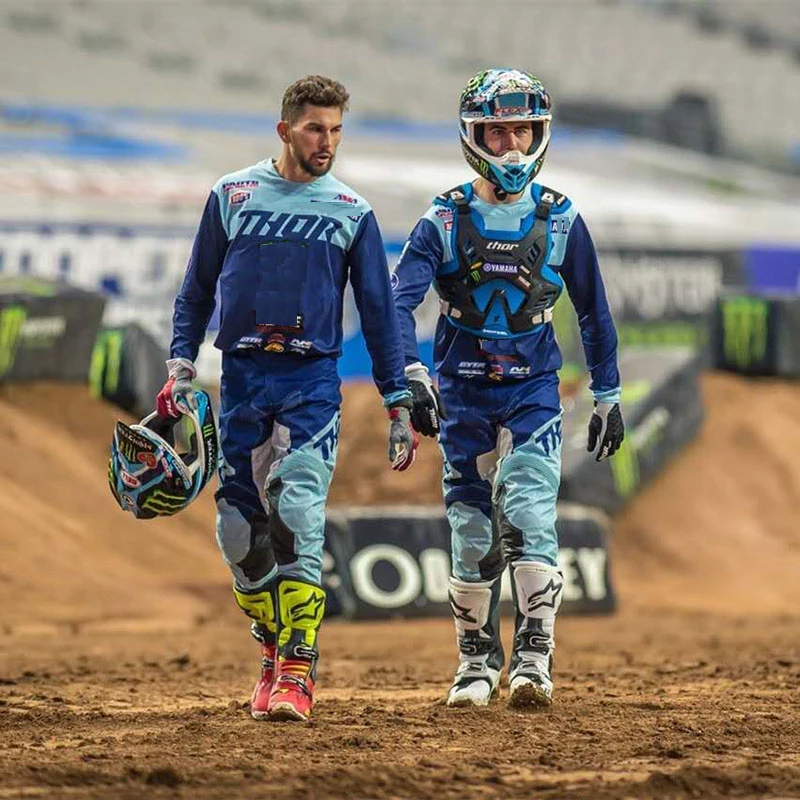 

New 2022 Motocross Suit Motobiker Racing Riding Jersey and Pants Motorcycle MX Gear Full motorcycle racing suit enduro