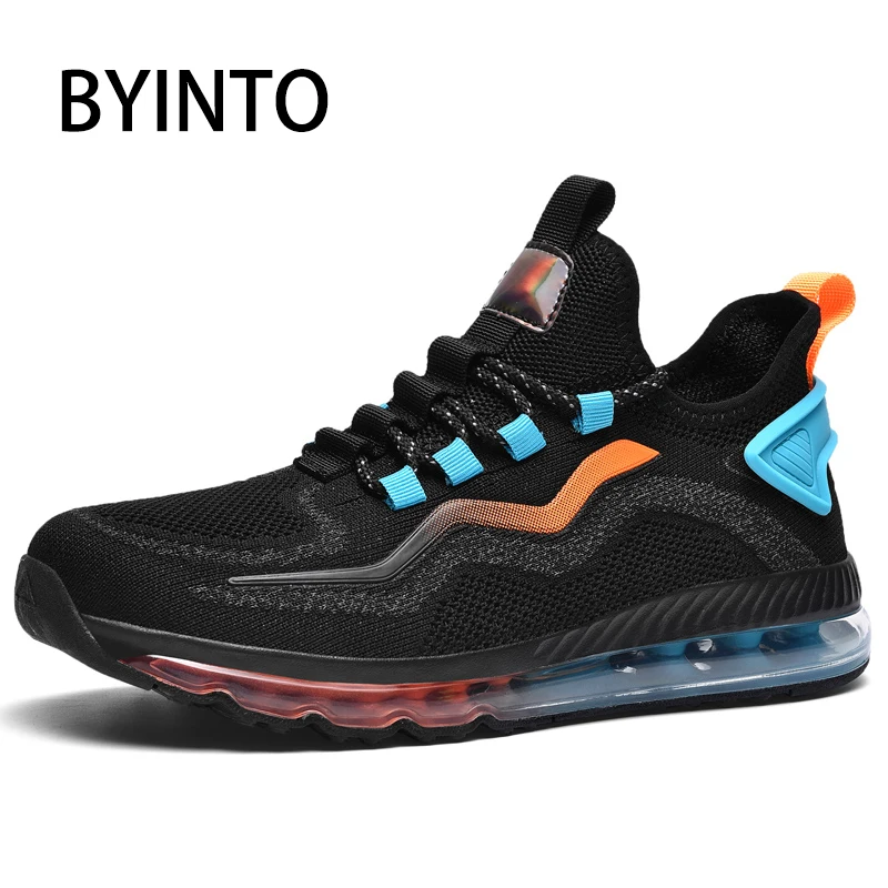 Мужские теннисные кроссовки дышащие сетчатые сникерсы с воздушной подушкой