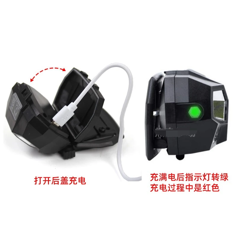 Фсветильник на шлем тактический Водонепроницаемый с зарядкой от USB