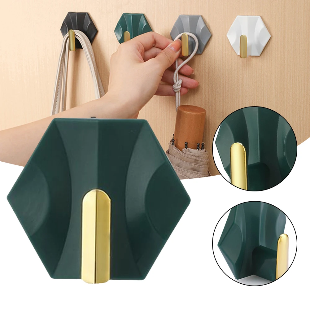 

Multi-functional Hook For Home Use Kitchen Small Sticky Hook Bathroom Wall Hook No-punch Non-marking Hook Organizers Storage