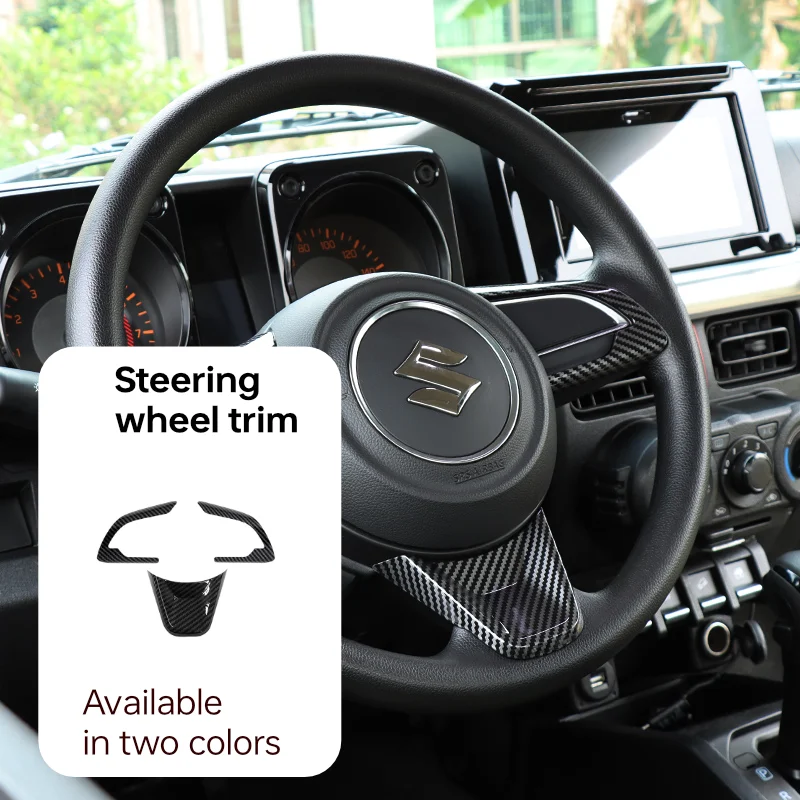 

Steering wheel trim decoration For Suzuki Jimny JB64 Sierra JB74W 2019 2023 Interior Accessories