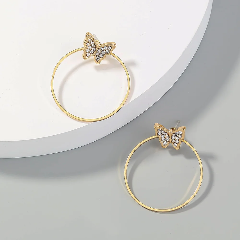 Оптовая продажа уникальные модные большие брендовые серьги-обручи в форме