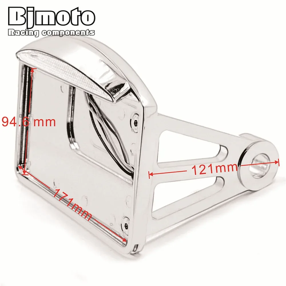 Номерный знак мотоцикла светодиодный задний стоп-сигнал боковой держатель