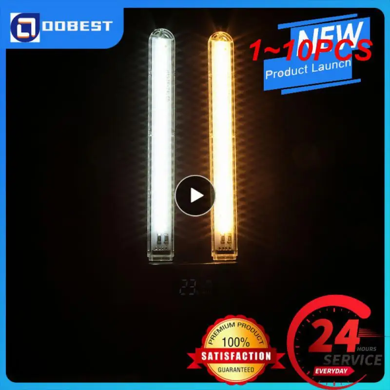 

1 ~ 10 шт. светодиодные мини-лампы для книг, портативные светодиодные Usb-лампы, сверхъяркий R, Портативная USB-лампа для зарядки, ночник для внутреннего освещения, ночное освещение