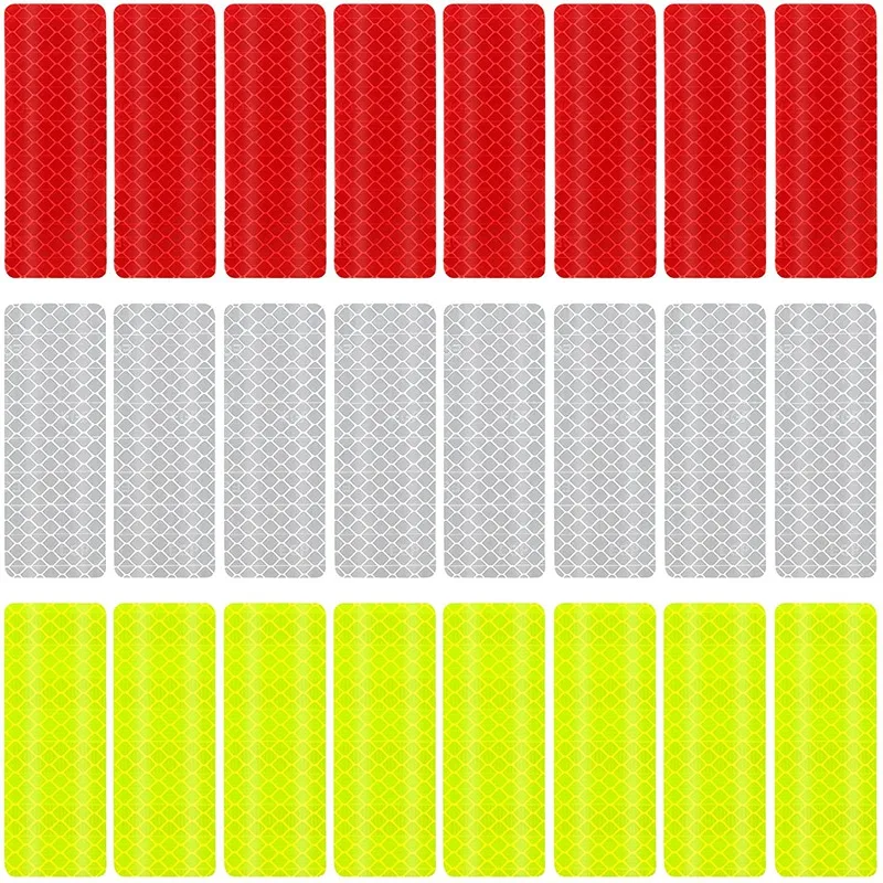 

60Pcs Car Reflective Stickers Night Warning Reflective Decals Waterproof For Auto Truck Vehicle Motorcycle Bicycle