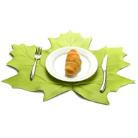 non slip placemat durable long lasting home table decoration coaster leaf placemat eva placemat