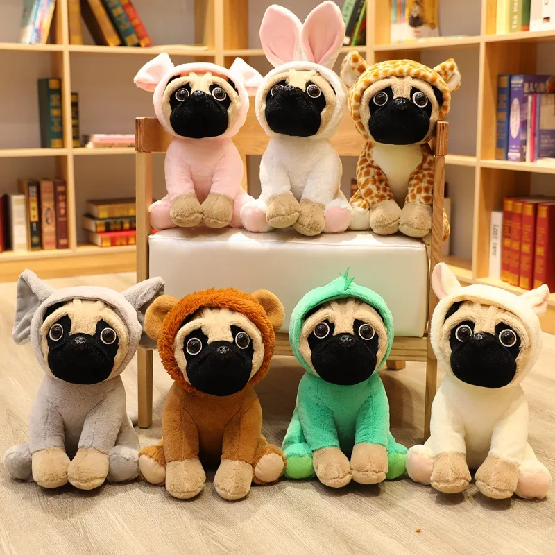 

20/35cm Simulation Animal Plush Toys Dogs Cosplay Dinosaur Rabbit Elephant lion Sheep Stuffed Dolls Child Kids Gift