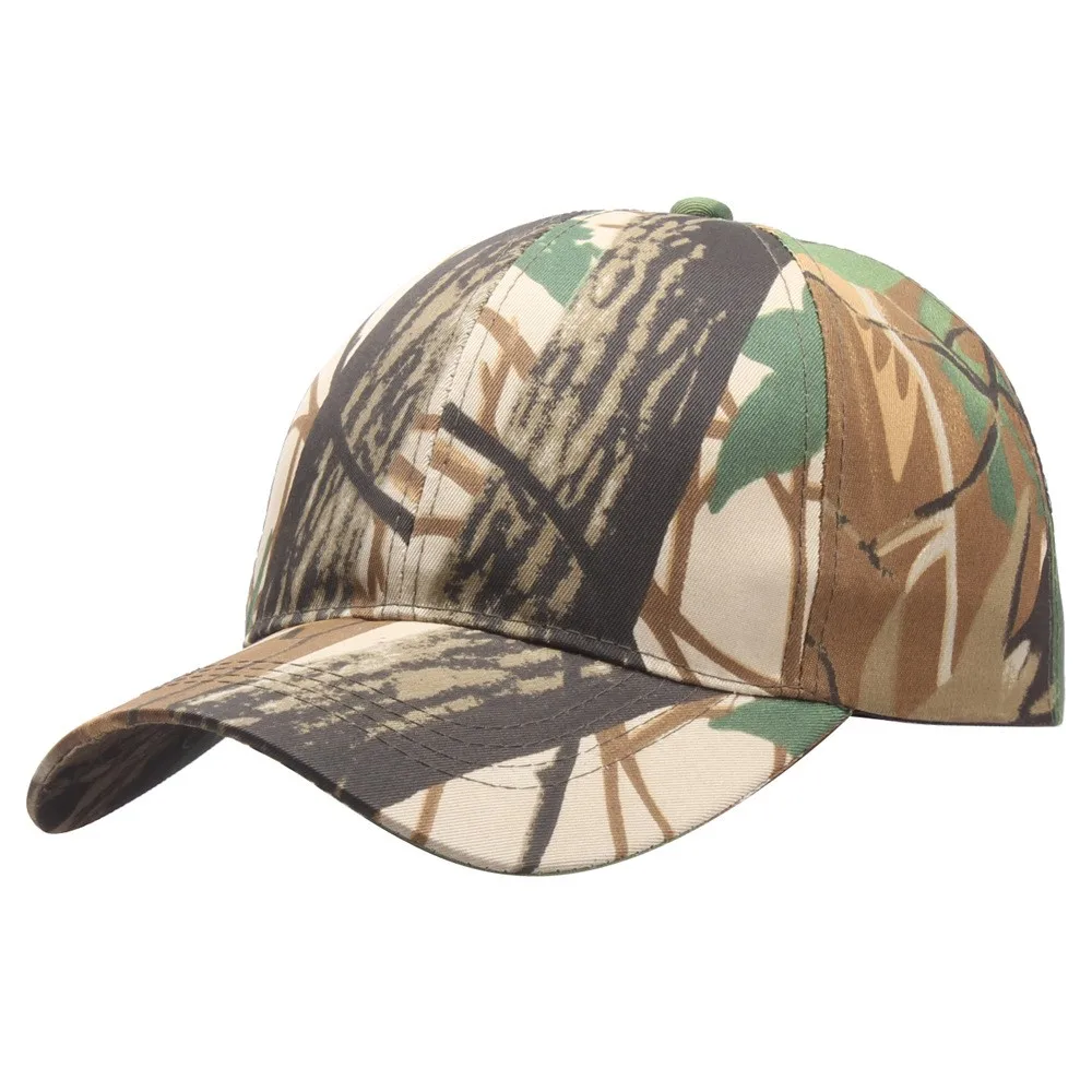 

Outdoor Sunscreen Quick-drying Hat Jungle Leaf Camouflage Camouflage Adjustable Baseball Cap Camping Hat