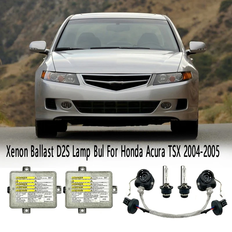 

2PCS Xenon Ballast with D2S Lamp Bulb Igniter Controller Inverter 33119-SCC-003 for Honda Acura TSX 2004-2005