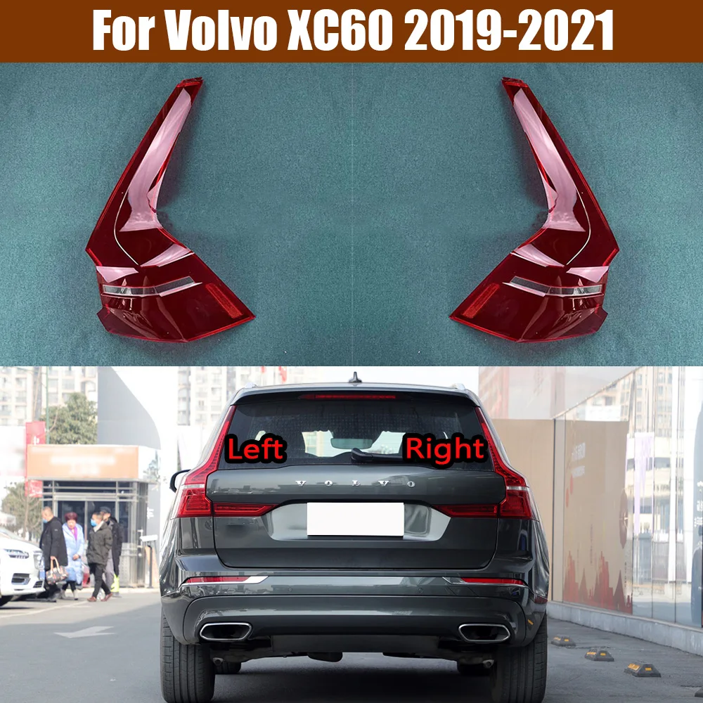 

For Volvo XC60 2019 2020 2021 Taillight Shell Transparent Lampshdade Taillamp Cover Lamp Shade Plexiglass Replace Original Lens