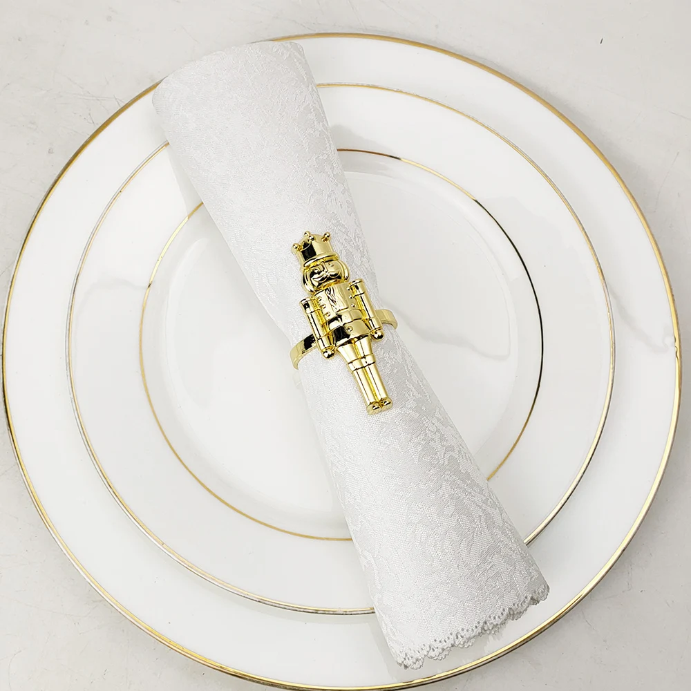 6 шт./лот кольцо для салфеток с изображением солдатика гайковёр Золотая защита Honor