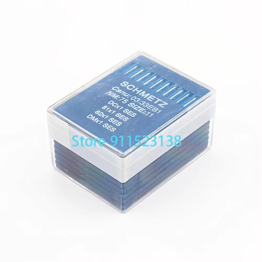 Фото 500 шт. оригинальные швейные иглы Schmetz DCx1 SES 81x1 SES 82x1 SES DMx1 SES Nm 65/9 70/10 75/11 для промышленной швейной машины №5