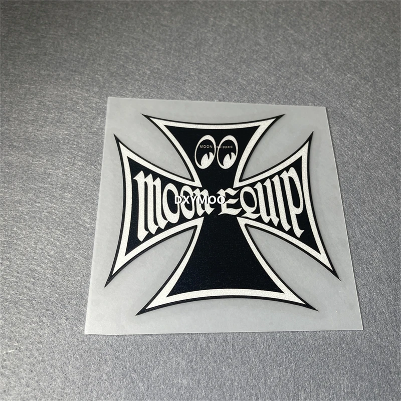 

Стикеры для стайлинга автомобиля в виде Луны с глазами, клавиатура для мотора, велосипеда, ноутбука, декоративная наклейка, Светоотражающая наклейка