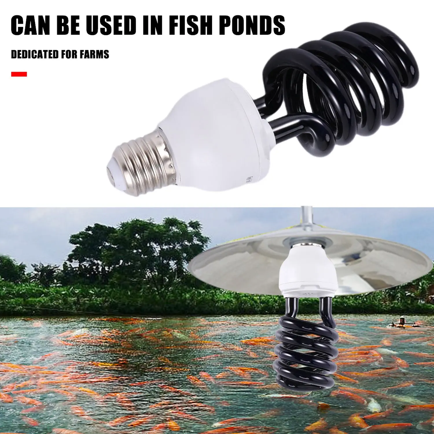 E27 40 Вт УФ-лампа черная лампа фонарь 220 В форма: спиральная мощность напряжение: