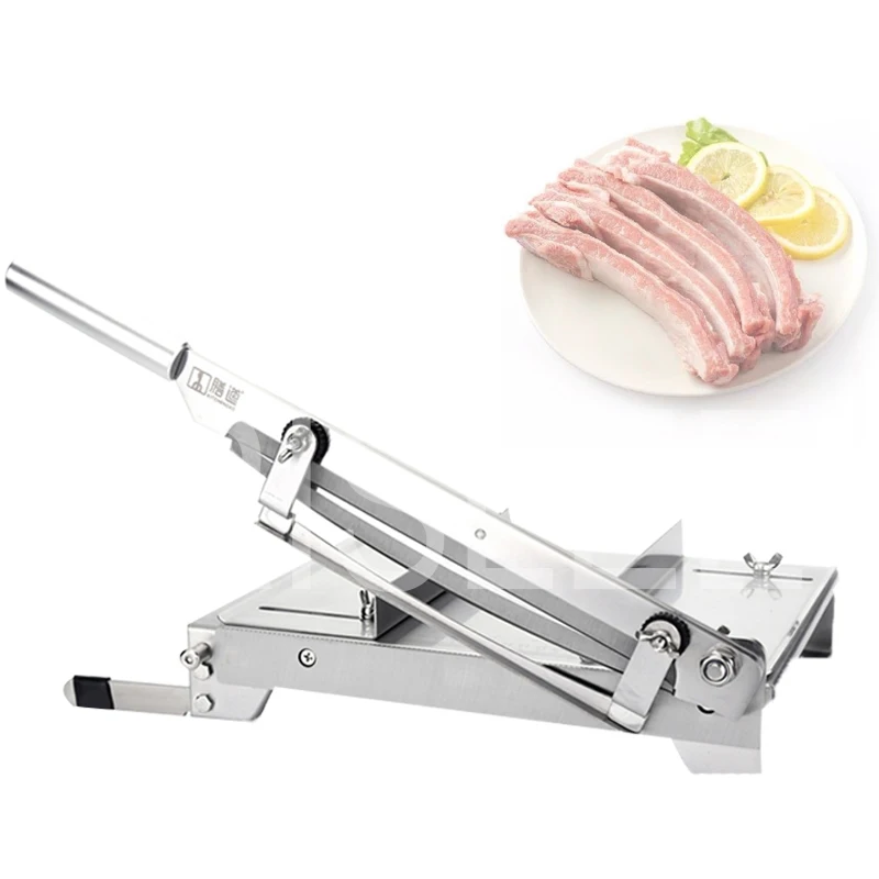 

13,5 дюймовая многофункциональная машина для резки костей, семейный коммерческий слайсер, кухонный ручной слайсер для мяса из нержавеющей стали