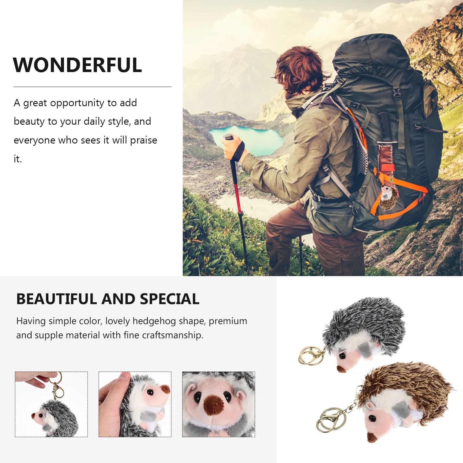 

Брелок с подвеской в виде Ежика