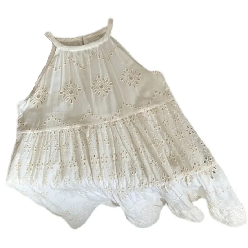 

Girls Dress Embroidery Summer Baby Kids Openwork Sleeveless Princess Dresses Party Sandbeach Girl Casual Clothing Vestidos