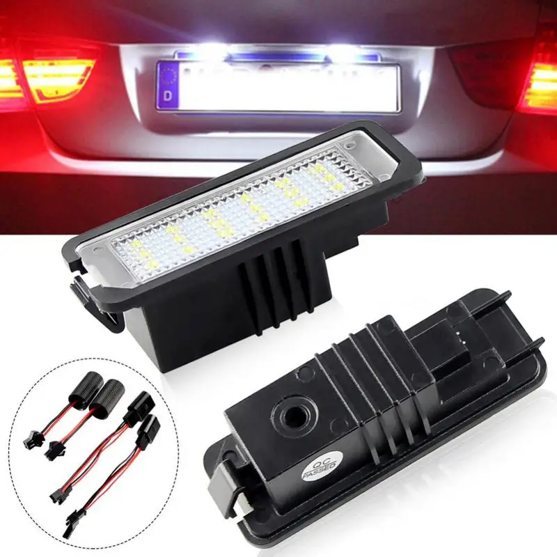 

Car License Number Plate Light Waterproof Car Number Plate Lamp For VW Golf 4/5/6 Golf Polos Phaeton Car Styling Accessories