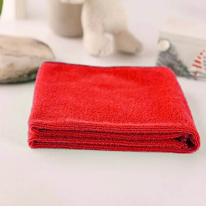 

10PCS Microfiber Towel Car Cleaning Cloth Kitchen Bathroom Towel 30*30cm Lint Free Household Cleaning Tools Accessories