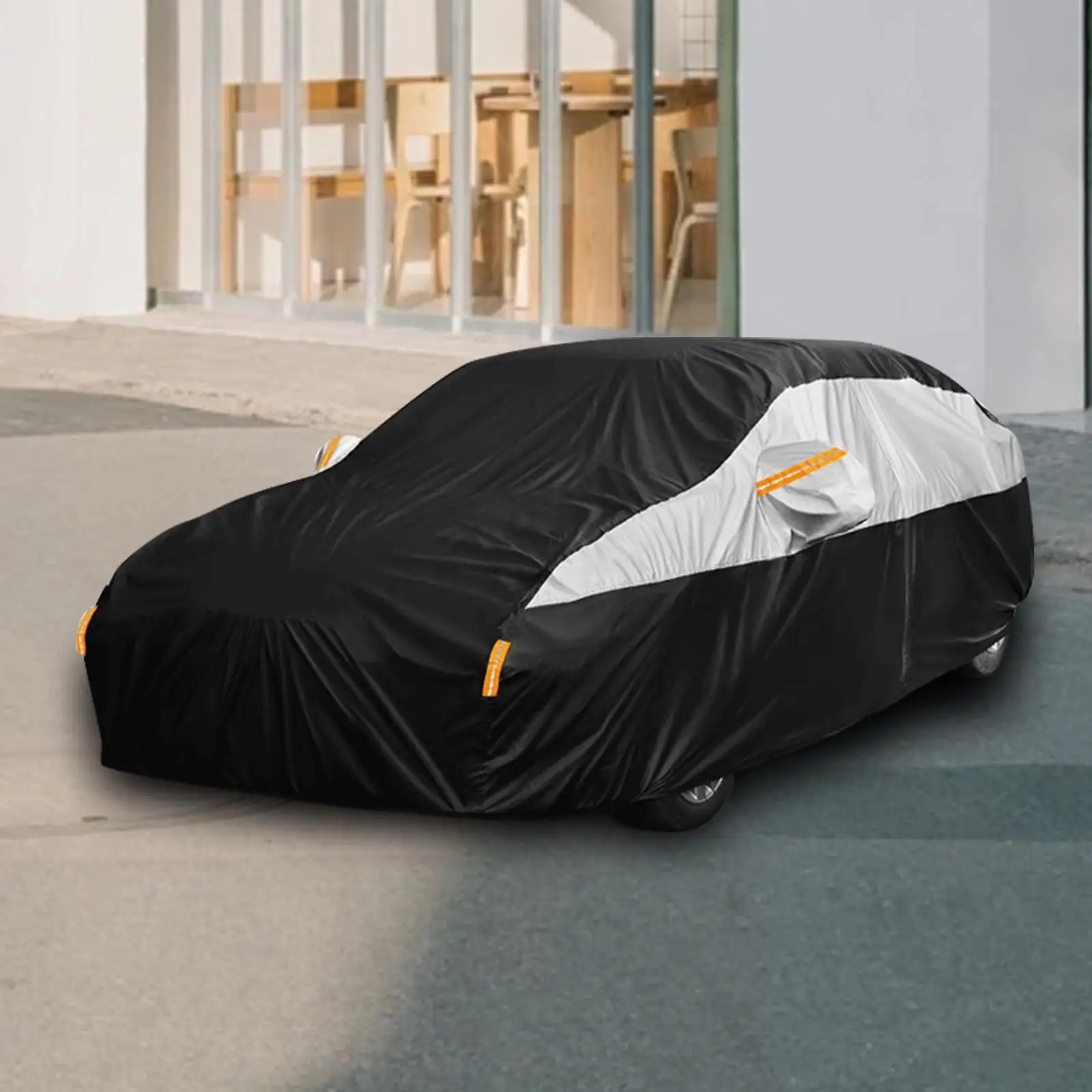 Универсальный полноразмерный чехол для автомобиля эластичный с защитой от дождя