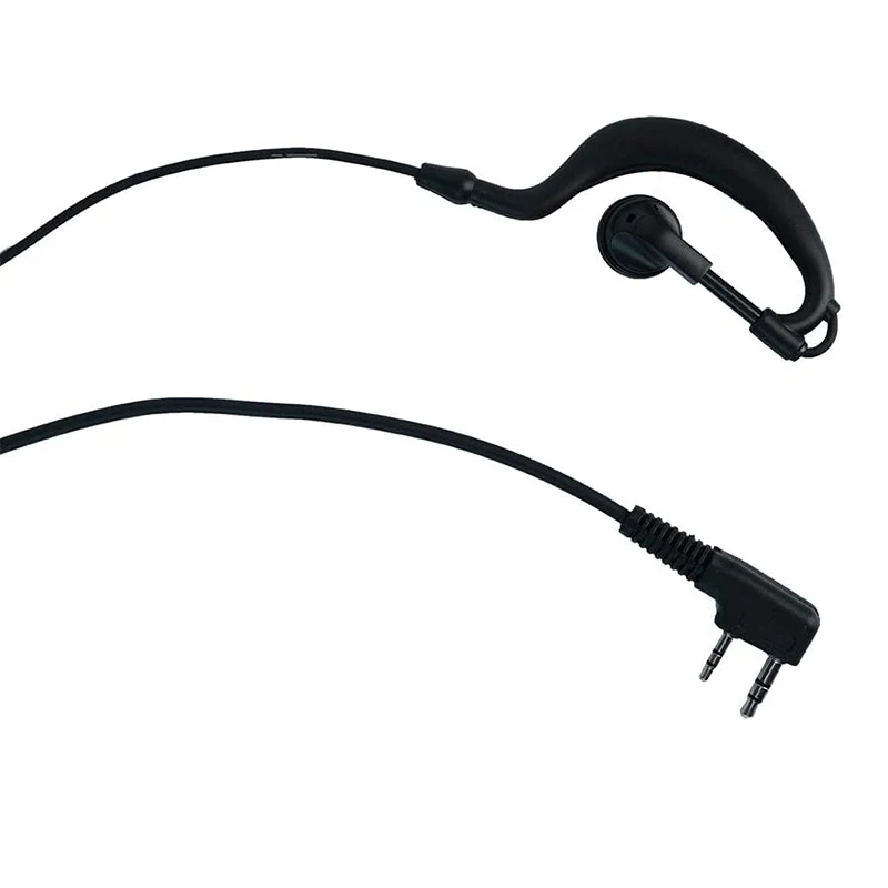 Walkie Talkied Earpiece G Shape Headset with Mic PTT for Kenwood TK-2107 TK-3107 BaoFeng Uv-5r Headset Bf-888s 2 Way Radio 10PCS